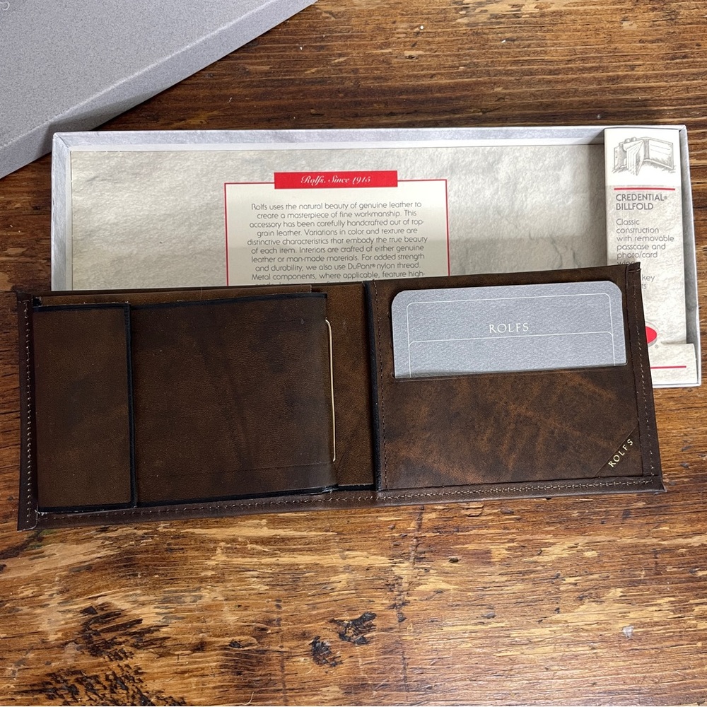 Rolf’s Genuine Leather Wallet New in Box